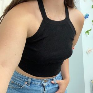 Black tank top